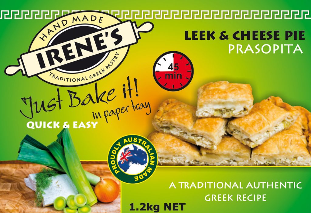 Irene's Pastry - Leek & Cheese Pie